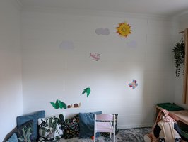 Wand für Basteleien