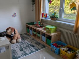 Spielecke mit vielen Spielsachen
